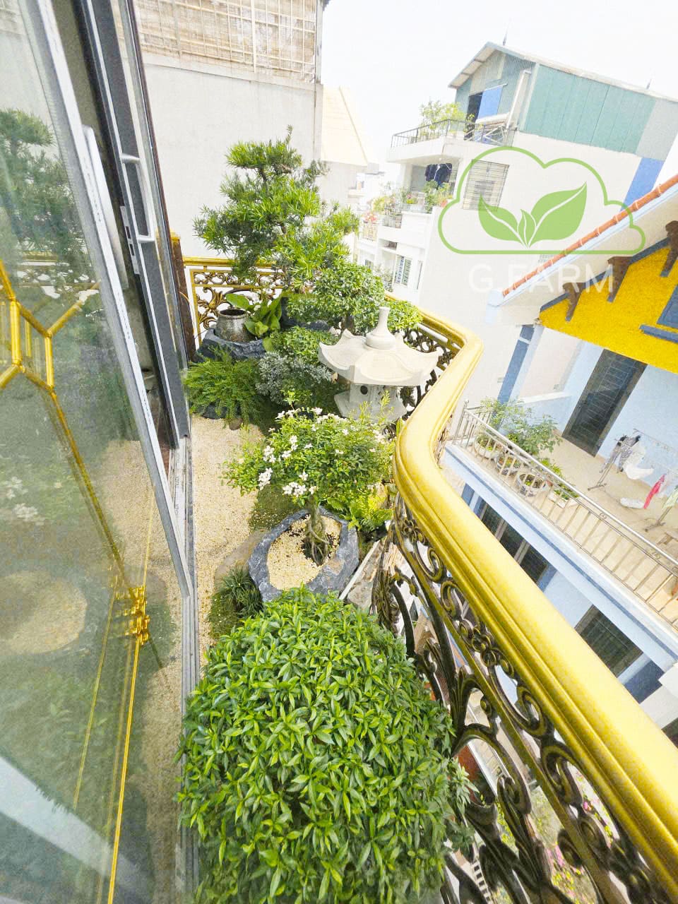 Thiết kế ban công vườn Nhật phố Tư Đình 